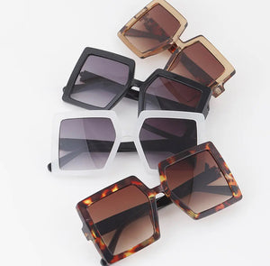 Oversized block sunglasses