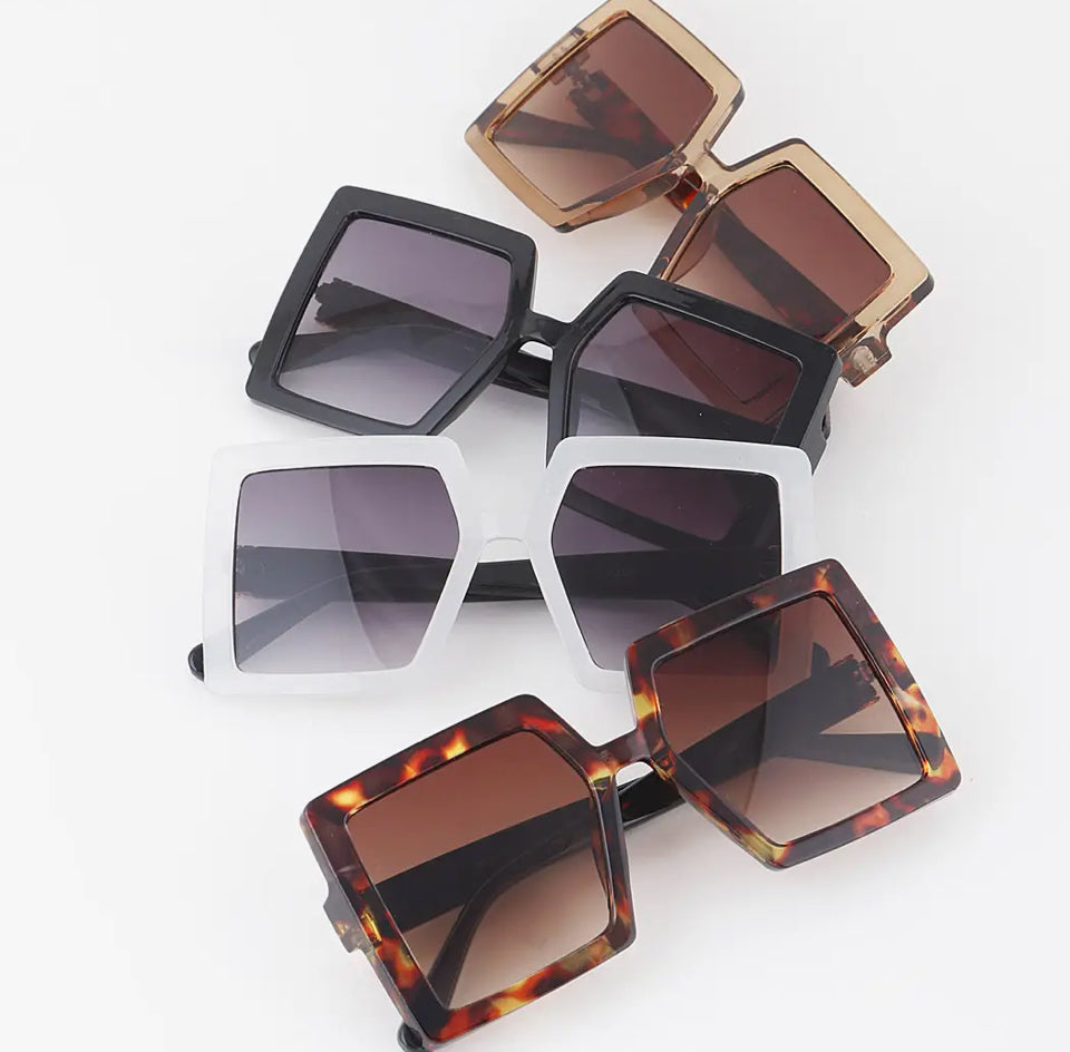 Oversized block sunglasses