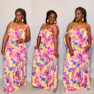 Polynesian Maxi dress